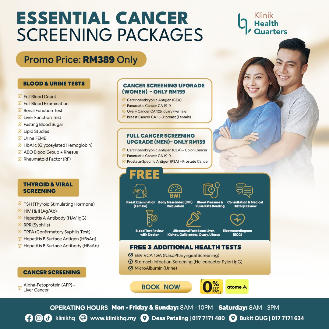 Health Screening Package KL | Medical Checkup Kuala Lumpur | Klinik ...